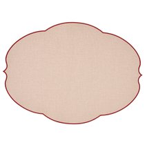 Салфетка подстановочная овальная Flowers, 48,8х36 см, розовая - Guzzini