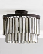 Потолочный светильник Авиано с подвесами из перламутра, цвет черный - Louvre Home