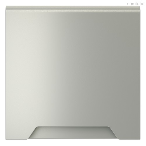 Накладка для розетки с заземлением, защитными шторками и крышкой, S70 сталь - Voltum