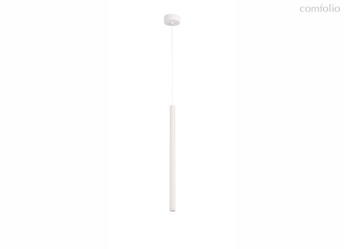 LED Uno светильник подвесной, 5Вт, D26хH500 мм, цвет корпуса белый RAL9003, 400Лм, 28°, 3000К, IP20, Ra80, провод L=2м, блок питания в комплекте - Donolux