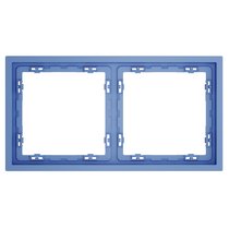 Рамка пластиковая VOLTUM S70 на 2 поста, деним - Voltum