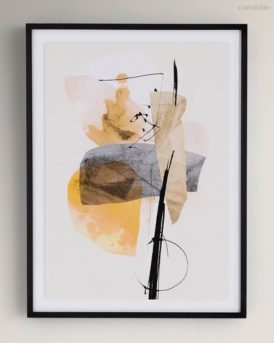 Прямоугольный постер Dawn light, цвет бежевый - Louvre Home