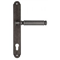 Дверная ручка на планке Fratelli Cattini "ENCIA" CYL PL01-IA античное серебро - Fratelli Cattini