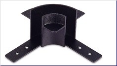 Slim Line круглый угол-соединитель для встраиваемого шинопровода, L45*W45*H41 мм, черный - Donolux