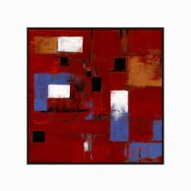 Постер Vinic 100х100, цвет бордовый - Cosmo