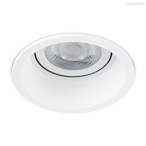 LED, Basis, светильник встраиваемый поворотный, 12Вт, 3000К, 1150Лм, 50°, D95*H63мм, IP20, PF 0, 9, Ra90, белый RAL9003, диммируемый Triac, источник питания в комплекте - Donolux