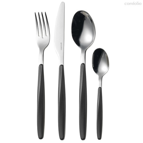 Набор из 24 столовых приборов Cutlery My Fusion, черный - Guzzini