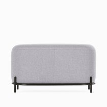 Пуф Pawai 80х45, цвет светло-серый/черный - Cosmo Red