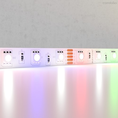 Светодиодная лента 24В 5050 14,4Вт/м Цветная (RGB) + 6000K 5м IP20 - Maytoni