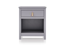 Тумба прикроватная Wood (серый) - Ellipse