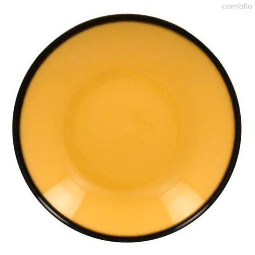 Тарелка-салатник, 23 см, высота 4 см, 690 мл (желтый цвет) - RAK Porcelain