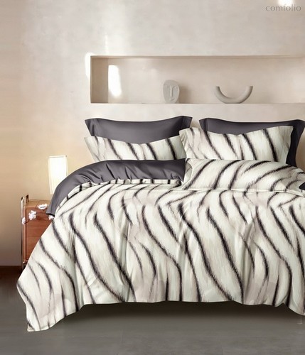 Комплект постельного белья CA-7-766 Дуэт Сатин печатный с наволочками 70х70х2шт.+ 50х70х2шт. - АльВиТек