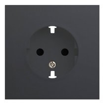 Лицевая панель для розетки 2к+з 35632 MB, черный сатин