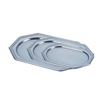 Поднос DE LUXE серебряный, 24,5*34,5 см, пластик, 5 шт/уп, Garcia de PouИспания - Garcia De Pou