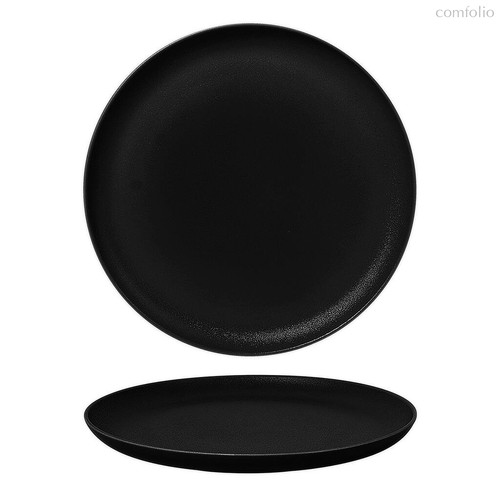 Тарелка d 20,6 см h2 см Black Sand Fine Plus, цвет черный - Noble
