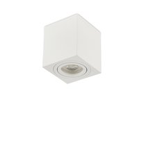 LED, Basis, светильник накладной, GU10, L80xW80хH90мм, IP20, белый RAL9003, без лампы - Donolux