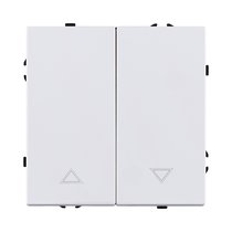 Механизм управления жалюзи 2-клавишный, белый глянцевый Kollinger Eclipse EC-013WG - Kollinger