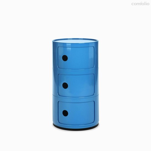 Тумба Componibili с 3 ящиками 32х59, цвет синий - Cosmo