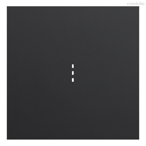 Клавиша одноклавишного выключателя с подсветкой 35602 MB, черный сатин - Rikett