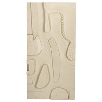 Панно декоративное Наскальные рисунки (H), цвет Молочный - Covali