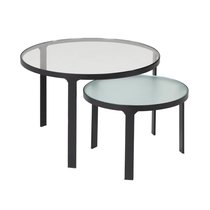 Набор столиков Oni Ø 70 cm / Ø 50 cm, цвет прозрачный - La Forma