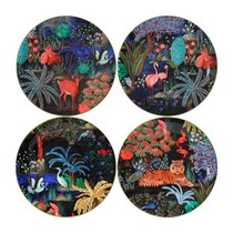 Набор тарелок закусочных Gien Дворцовый сад 22 см, 4 шт, фаянс - Gien