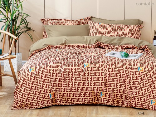 Комплект постельного белья CA-7-074 Дуэт Сатин печатный с наволочками 70х70х2шт.+ 50х70х2шт. - АльВиТек