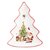 Блюдо 3D Decor de table Рождественский винтаж Ель 26 см, фарфор - Decor De Table