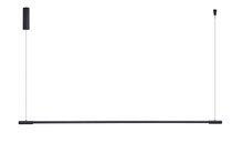 Supreme подвесной LED светильник D22xL1500хW60хH2000мм, 30W, 890Лм, 4000К, 110°, Ra>90, IP20, длина троса - 2000 мм, цвет черный, блок питания в комплекте - Donolux