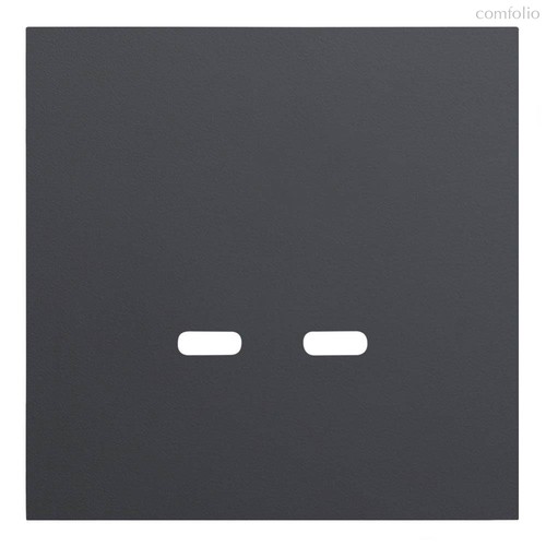 Лицевая панель для USB-зарядного устройства С+С 35675 MB, черный сатин - Rikett