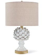 Белая настольная лампа Мерида, цвет белый - Louvre Home