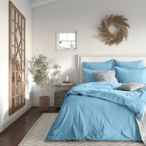 Комплект постельного белья "Verossa" Melange Евро Aqua, Евро - Nordtex