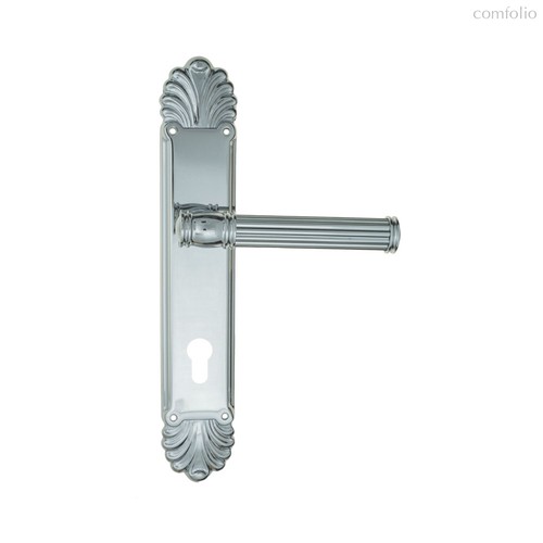 Дверная ручка Venezia Impero CYL на планке PL87 полированный хром - Venezia Collezione