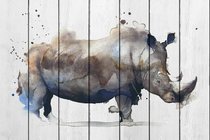 Носорог Акварель 100х150 см, 100x150 см - Dom Korleone
