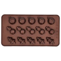 Набор форм для шоколадных конфет и пралине Birkmann Новый год 21x11,5 см, силикон, 2 шт, 30 конфет - Birkmann