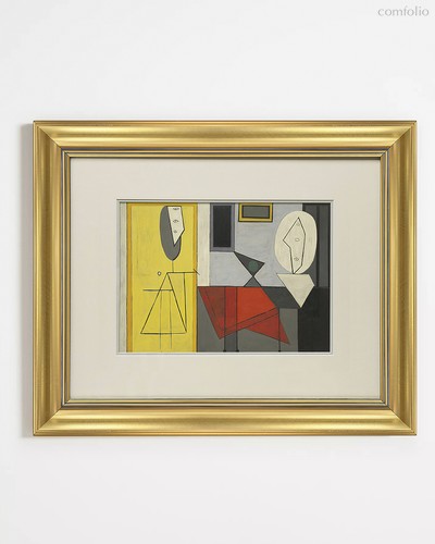 Интерьерное жикле Studio №2, цвет желтый - Louvre Home