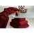 Полотенце банное с бахромой бордового цвета Essential, 70х140 см - Tkano