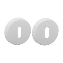 Накладка под ключ буратино на круглом основании COLOMBO CD1063G-BI белый (2 шт) - Colombo Design