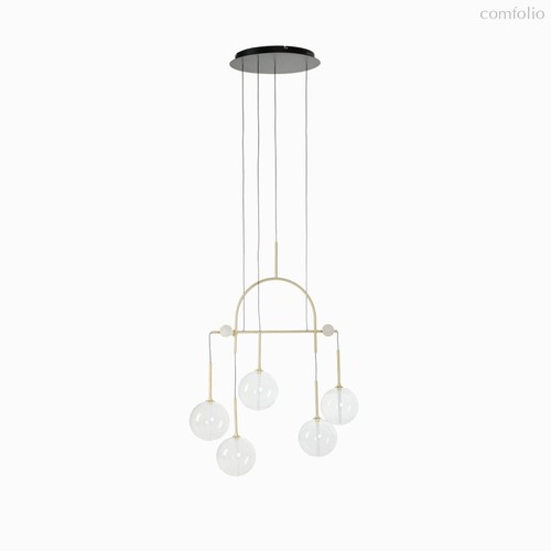 Подвесной светильник Balance ширина 50, цвет золотой/черный/прозрачный - Cosmo