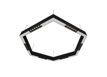Donolux LED Eye-hex св-к подвесной, 36W, 900х780мм, H71,5мм, 2200Lm, 34°, 3000К, IP20, корпус черный, цвет черный - Donolux