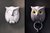 Держатель для ключей Night Owl белый - Qualy
