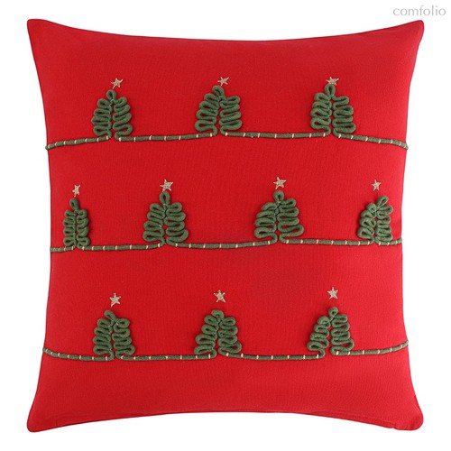Чехол на подушку Christmas forest из коллекции New Year Essential, 45х45 см - Tkano