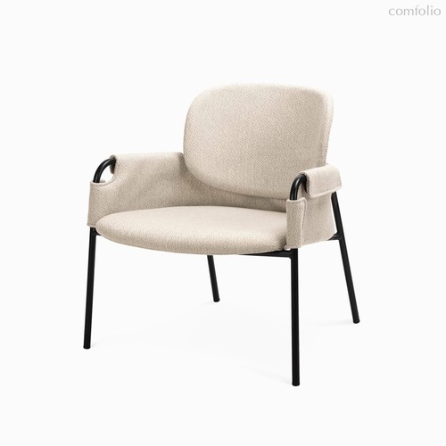 Кресло Claudio Lounge, цвет бежевый/черный - Cosmo