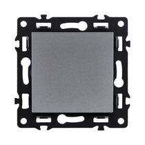 Выключатель 1-клавишный перекрестный 10А/250В, серый Kollinger Asthetik AS-003GY - Kollinger