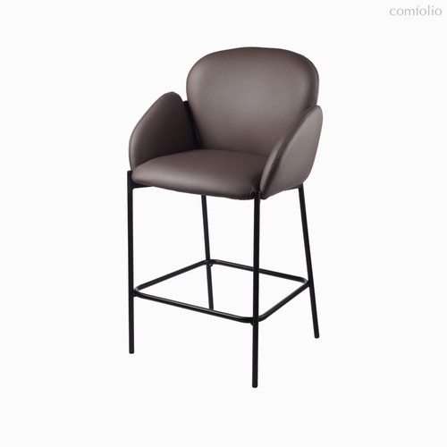 Полубарный стул Bono, цвет коричневый/черный - Cosmo Red