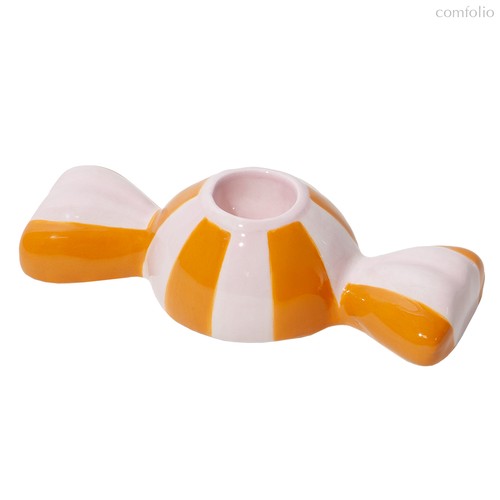 Подсвечник Funfair, 5,5х12х3 см, оранжевый - DOIY