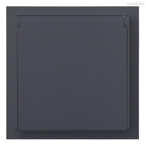 Розетка в сборе IP44 35946 BT, базальт - Rikett
