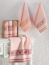 Кухонные полотенца махровые "KARNA" жаккард BUTTERFLY 30x50 см 1/3 - Bilge Tekstil