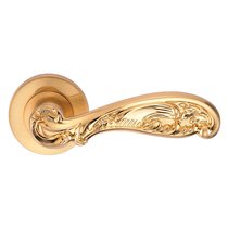 Ручка FLOR S. GOLD (20G) (на круглой розетке, матовое золото) - Archie