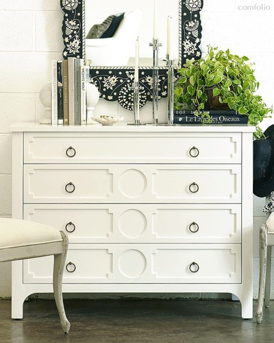 Белая тумба Густав, цвет белый - Louvre Home